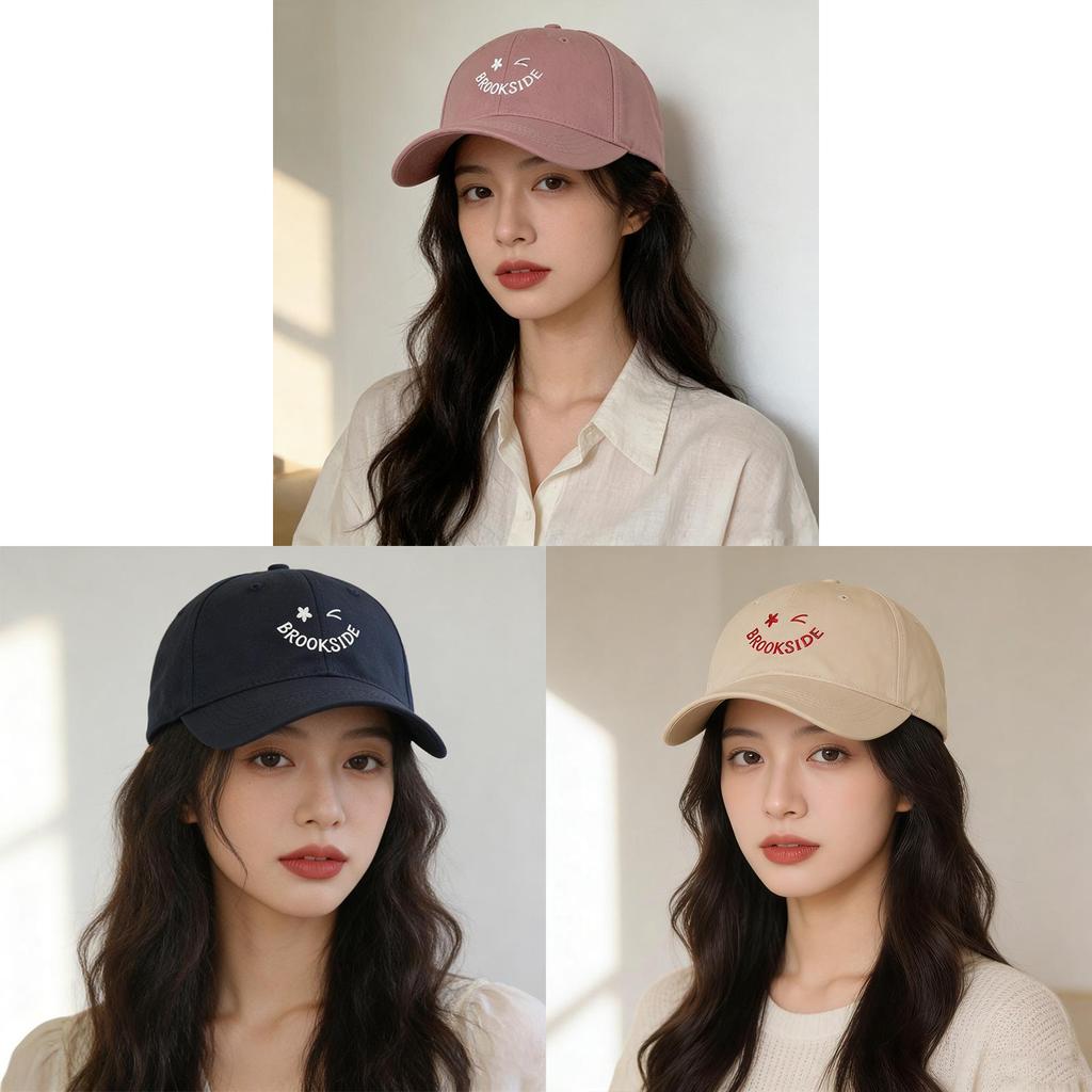 Cotton Baseball Cap With Embroidered Letters For Casual Sun Protection Men Women