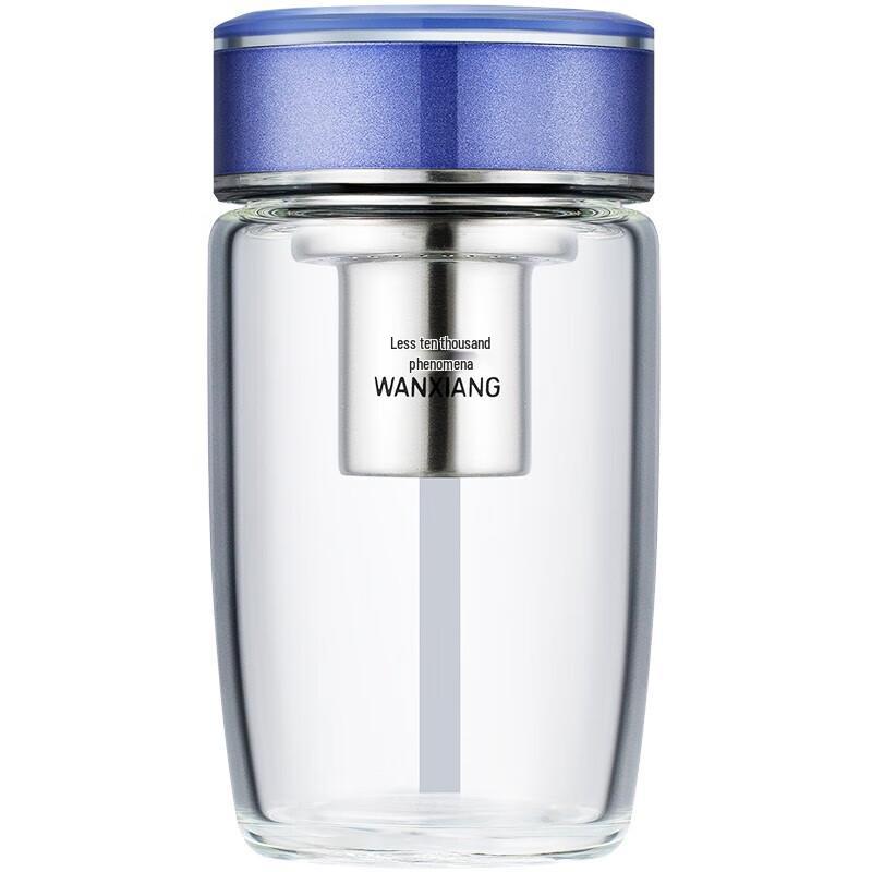 WANXIANG U181 Borosilicate Glass Tea Cup with Strainer, Lavender 280ml