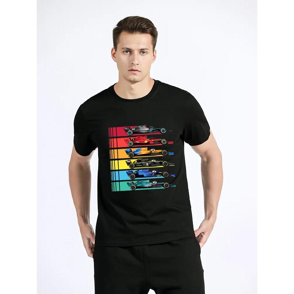 Camiseta para Fans de las Carreras de Equipo Camisetas de un Piloto Lando Norris Hombres Mujeres Camiseta Vintage Camiseta de Algodón Camisetas Tops