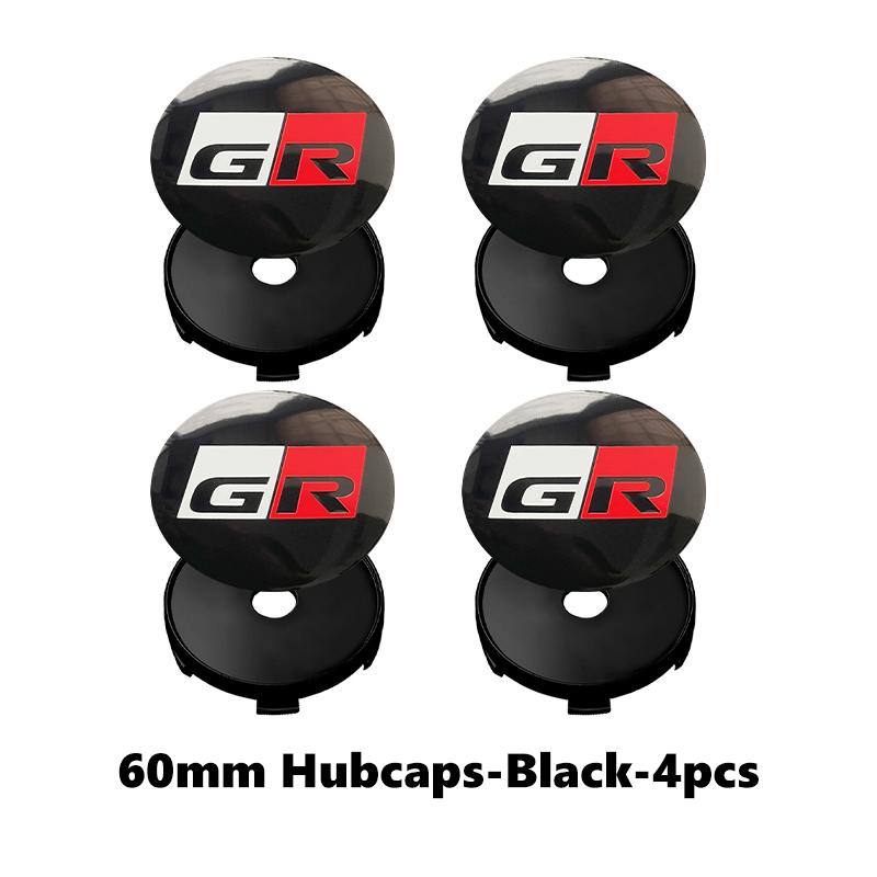 4pcs Car Badge Wheel Center Hub Cap Cover Accessories Auto Styling For Toyota Crown Land Cruiser RAV4 Camry Yaris Corolla Prius
