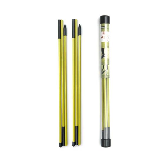 2Pcs Golf Alignment Rod 3 Section Collapsible Aiming Swing Putting Training Aid Direction Indicator Fiberglass Golf Alignment Stick Golf Accessories