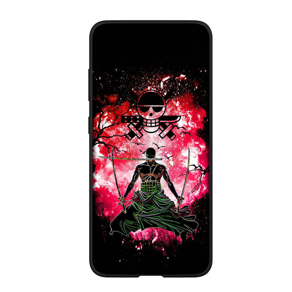 For Samsung Galaxy S24 S23 iPhone 16 15 14 Xiaomi Redmi Note 13 12 11 Plus 9 Pro Max X XR Phone Case Cartoon Luffy Roronoa Zoro One Piece OPPO Huawei