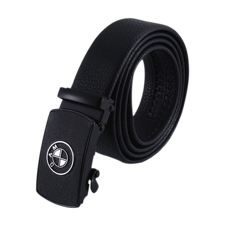 Lässiger Auto-Logo Automatikverschluss Grüner Gürtel Bodenmarketing Kratzfest Verschleißfest Ledergürtel