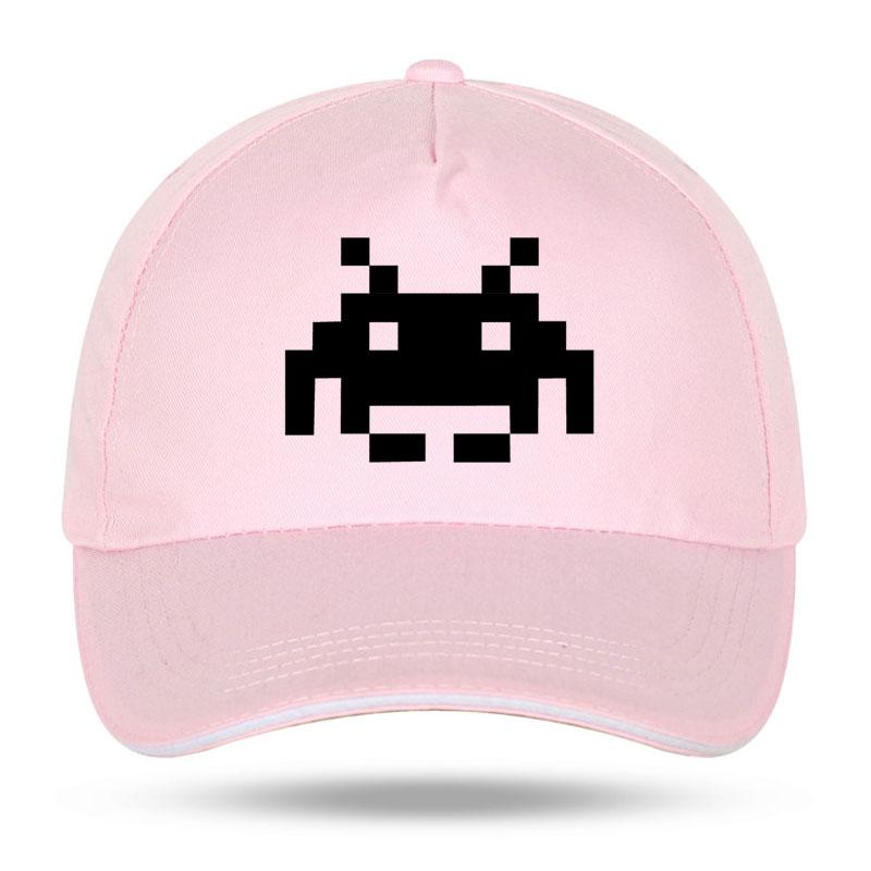 New Summer Fashion SPACE INVADERS Funny Print Baseball Caps for Unisex Women Hip Hop Cotton Trucker Cap Bone Dad Hats