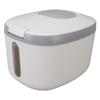 Rice Container Bug Proof Odorless Airtight Rice Box with Clear Window for Grains Sugar Flour