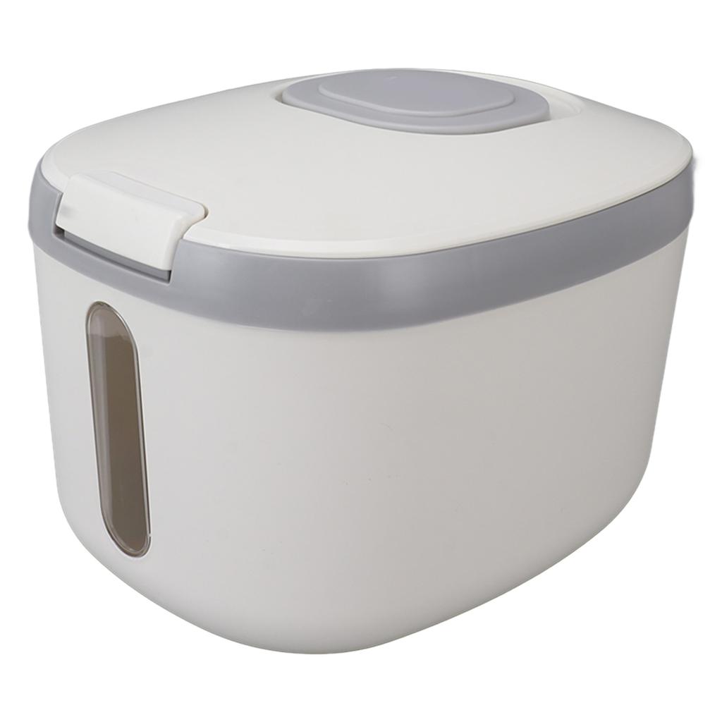 Rice Container Bug Proof Odorless Airtight Rice Box with Clear Window for Grains Sugar Flour