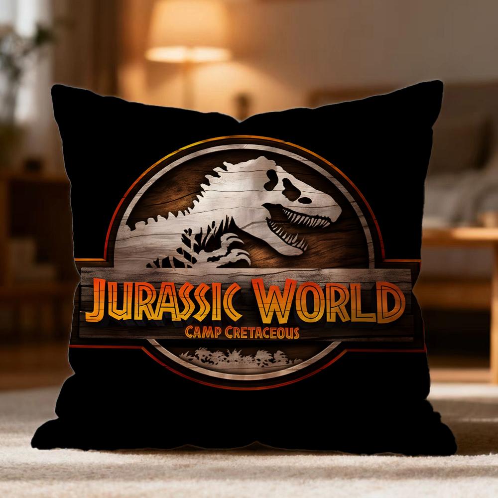 Hot JJurassic Worlder Cushion Cover Soft Washable Pillow Case Multi-Scene for Couch Bed Travel Office Use