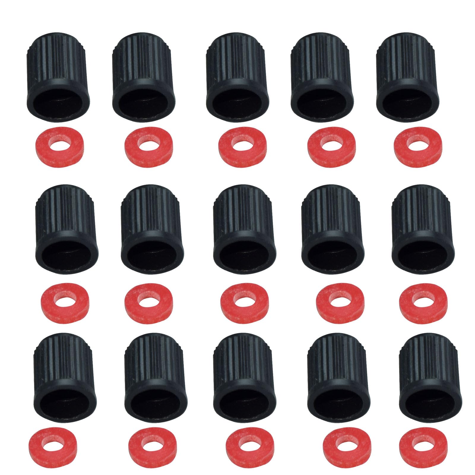 

FamGift Car Bicycle Tire (Dustproof) Universal Valve Cover with Seal Valve (Black 15 Pieces)
