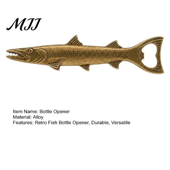 Cadeaux Haut de Gamme pour Amateurs de Vin Décapsuleur Poisson Rustique, Décapsuleur Créatif avec Échelle Détaillée Conception en Métal Robuste, Outil de Bar Rétro en Alliage pour