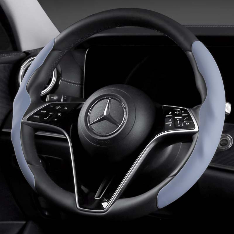 

Універсальний чохол на кермо для автомобіля. Нековзкий захист від поту. Протектор для чохла на кермо для прикраси автомобіля синій