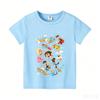 Wojans T-shirt s anime motivem, kulatý výstřih, dětské oblečení s krátkým rukávem, letní bavlněná trička, trička pro kluky a holky, dárek k narozeninám