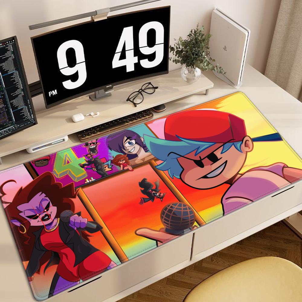 Large Mouse Pad XXL Gaming Accessories Office Gamer Keyboard Desk Mat Non-Slip Laptop Hot Games Friday Night Funkin FNF Mousepad