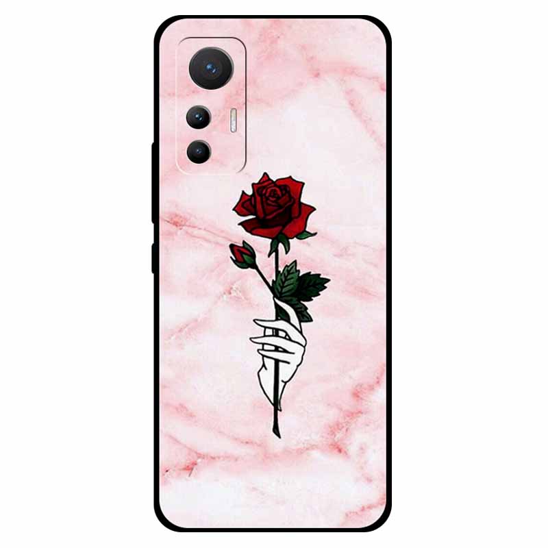 For Xiaomi 12 Lite Case Soft Silicone TPU Space Protective Back Cover For Xiaomi Mi 12 Lite Cases 12lite Printed Marble Shells