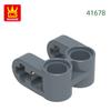 Non-Toxic 147Pcs/Lot No.41678 Axleand Pin Connector Perpendiculardoublesplit Blockmoccolor Accessories Compatible With Brick Diy Game