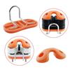 Composite 2 Row Bearing Ball Cam Cleat with Leading Ring Pilates Equipment Set Boat Fast Entry 3-12mm Rope Wire Fairlead Sailing 7