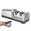 2 Stage Electric Knife Sharpener 20 Degree Straight Edge for Kitchen Knife Sharpening and Polishing