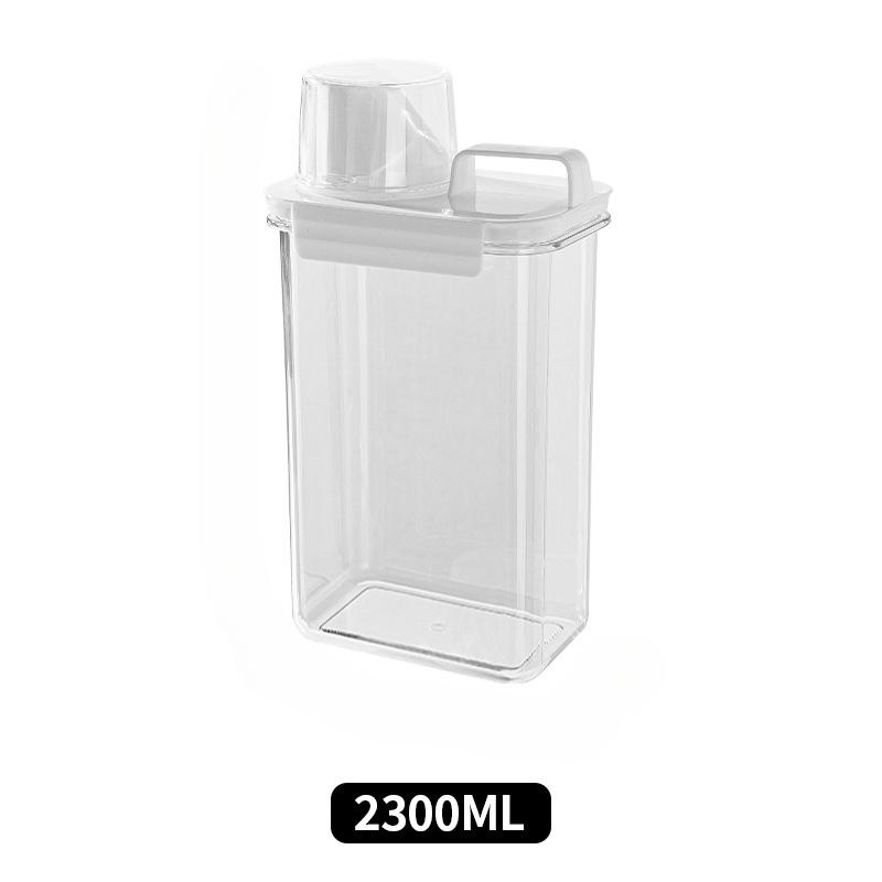 Household Storage Box, Laundry Detergent Storage Bucket, Carrying Scale Cup, Grain Moisture-Proof Sealed Can, Pet Storage Bucket