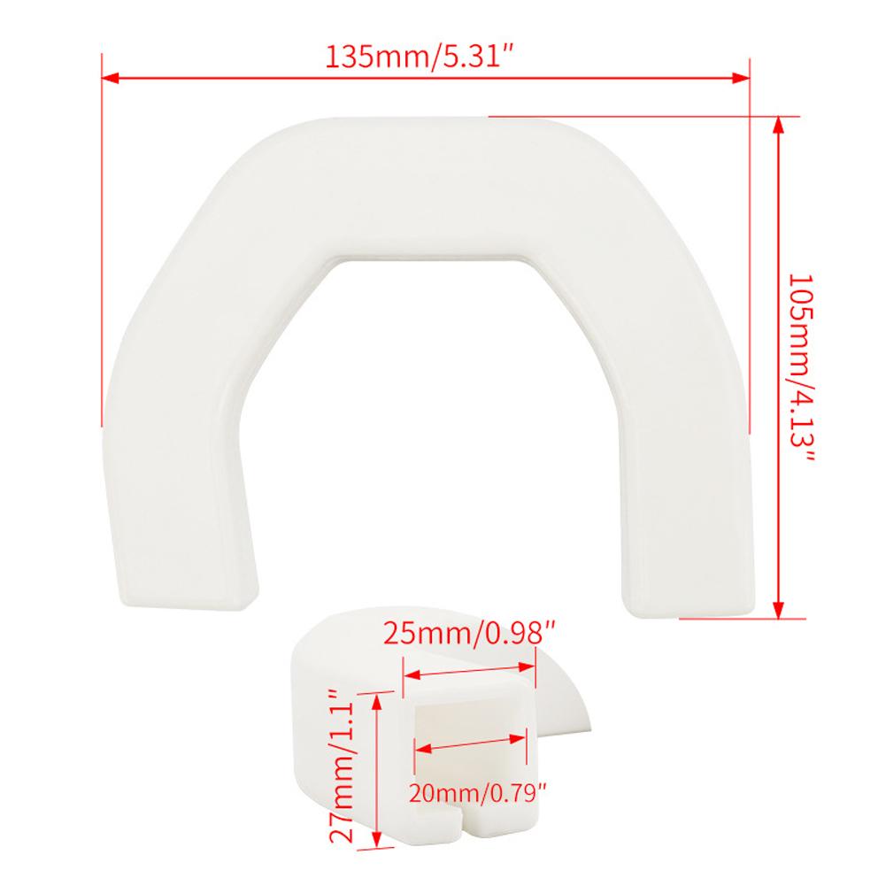 2Pcs Car Red D-Ring Trailer Hook Cover Tow Truck Hook For Dodge RAM 1500 2019-2024 Automotive External Accessories