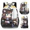 Cartoon Novelty Kpop Youthful School Bags Unisex Gacha Life Travel Bags 3D Print Oxford Waterproof Notebook Shoulder Backpacks
