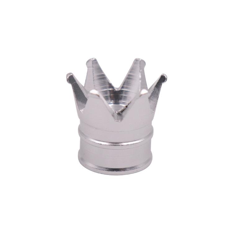 

4 шт. Колпачки ниппелей шин в виде короны для автомобиля, мотоцикла, Пылезащитные колпачки для воздушных клапанов колес, Пыльники воздушных клапанов штоков колес, Автоаксессуары