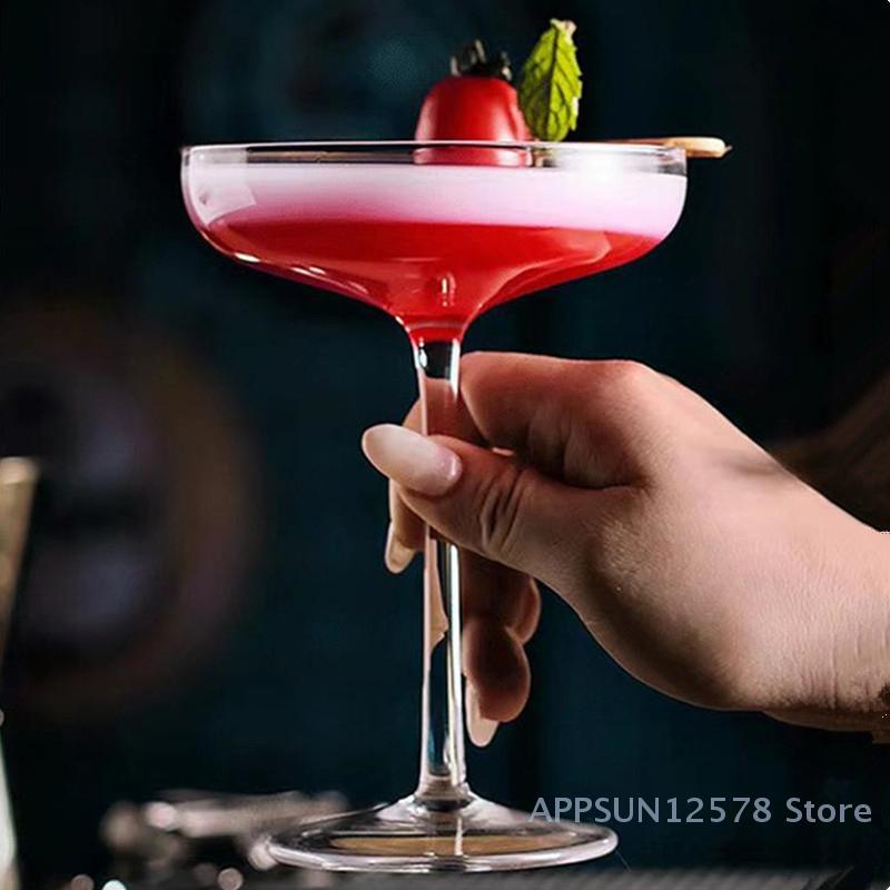 1PCS 180ml Plastic Bartender Cocktail Glasses Home Use Wedding Party Tableware Disposable Plastic Champagne Flutes Wine Glasses