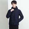 Down Jacket Men's Gradual Change Glossy Stand-up Collar Short Trend Handsome Thickened Warm