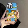 Classic American Animation The S-Simpsons Phone Case For IPhone 16 15 14 13 12 11 Pro Max X XR XSMAX 8 7 Plus Matte Shockproof