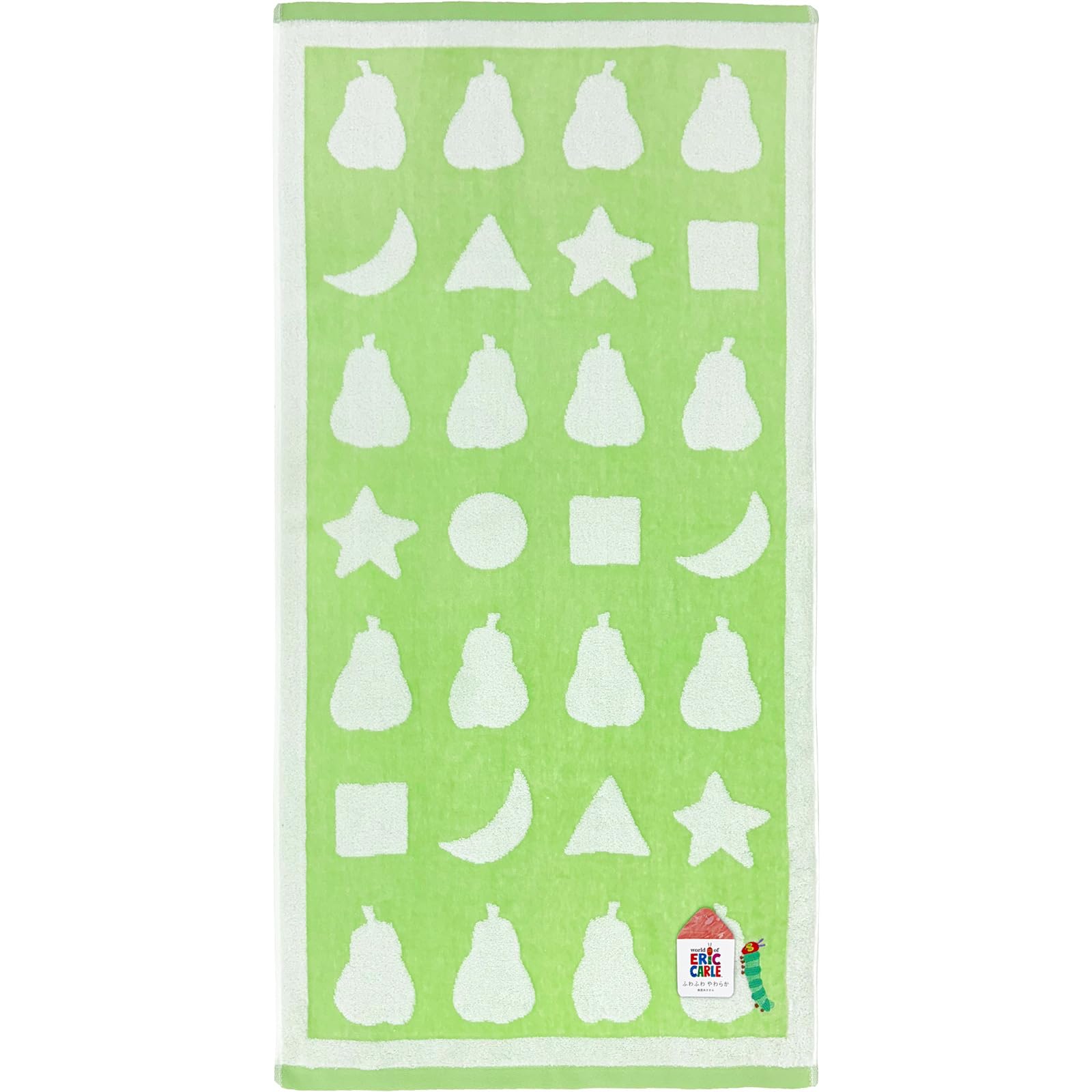Hayashi Compact Bath 50 x 100 The Very Hungry Caterpillar CP433204 Towel, Approx. cm, Shape, Green,