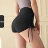 HANDUNYOU Damen High-Waist Kordelzug Yoga-Shorts