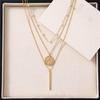 Elegant Three-Layer Stackable Necklace - Niche Design & Versatile Clavicle Chain