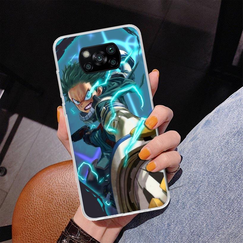 My Hero Izuku Deku Phone Case For Xiaomi Poco X7 X6 X5 Pro F7 Ultra Redmi 15C 15 13C 13 12C 12 10 10A 10C 9 9A 9C 9T Cover Poco