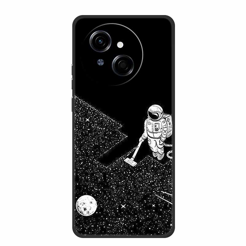 For Tecno Spark Go 1S Case KL4h Coque Popular Black Silicone Soft Back Cover Case For Tecno Spark Go 1 S Phone Case Cover 6.67"