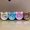 3-inch Cute Cartoon Alarm Clock, Round Iron Corner Student Gift Pendulum Clock, Watch