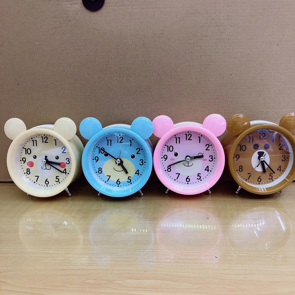3-inch cute cartoon alarm clock, round iron corner student gift pendulum clock, watch