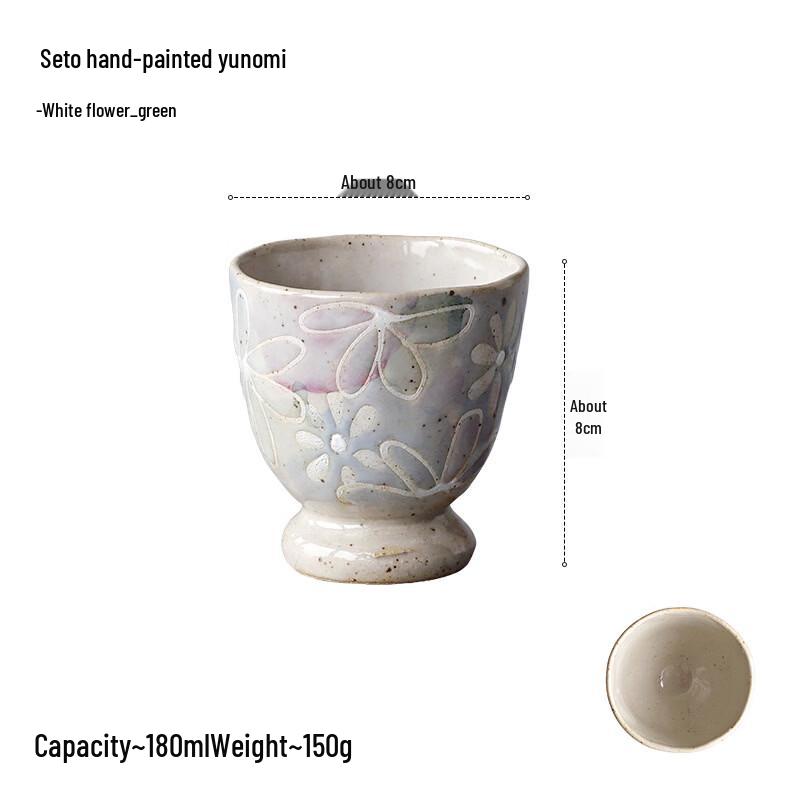

Ru Han Seto Hand-painted Ceramic Dessert Bowl
