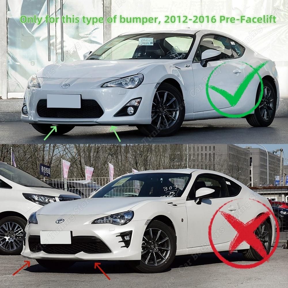 Spoiler anteriore a labbro diviso diffusore nero lucido per Toyota 86 GT86 FT86 Scion FR-S 2012-2016 Bodykit Accessori Tuning