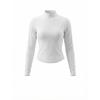 Womens Tennis Sport Set Long Sleeve Zipper Collar Skirted Outfit Striped Pleated Gym Workout Suit
