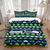 3Pcs Seattle Seahawks Ugly Sweater Bedding Sets For All Sizes New 3D Printed Bed Cover Comforter Duvet Cover Pillowcase Bedroom Decoration