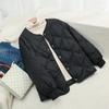 Herbst Winter Verdicken Weibliche Warme Kurze Parka Frauen Einfarbig Lose Puffer Stehkragen Mantel Jacken Outwear