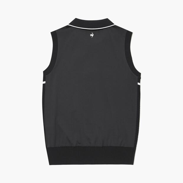 LECOQ GOLF Women'S Hybrid Sleeveless Sweater _Blck Gr222Lkp41