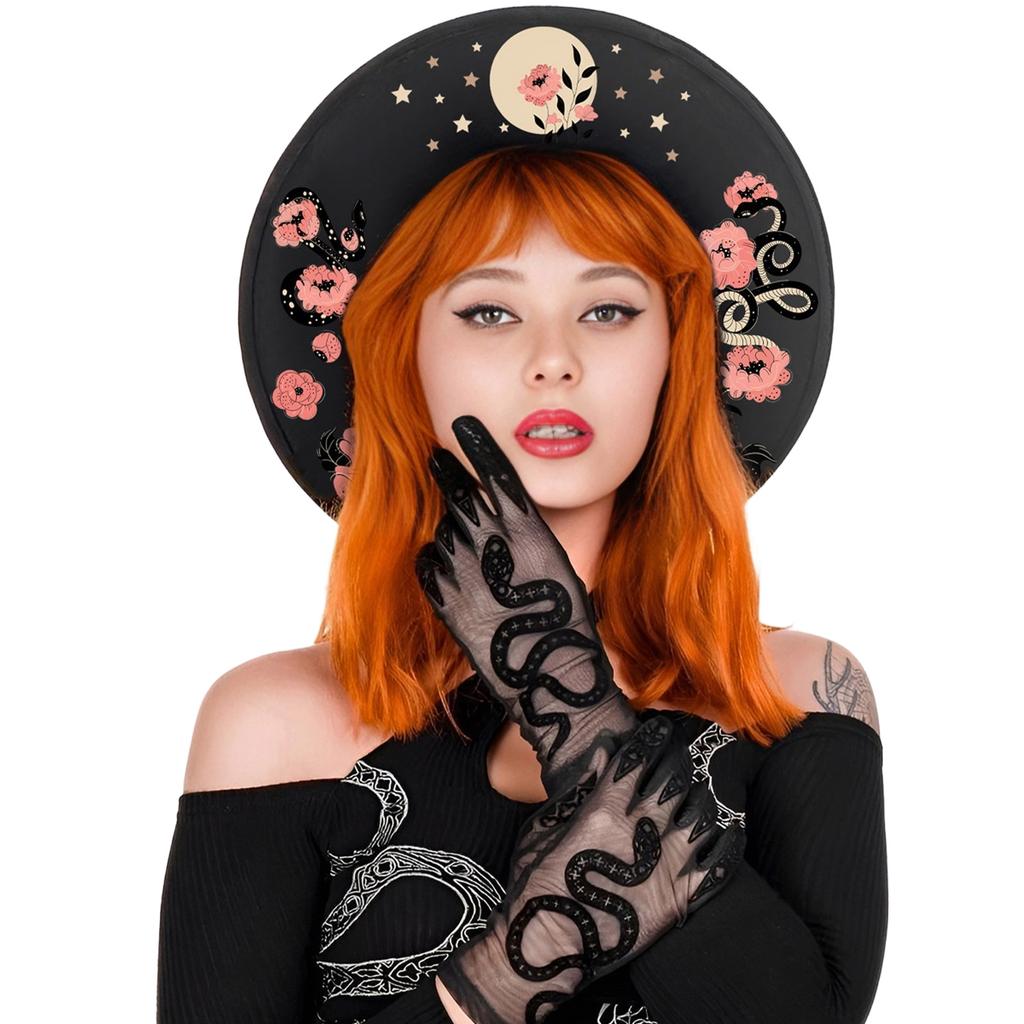 Classical Gothic Top Hat Suitable for Men Women and Children As Halloween Decoration or Stylish Fashion Statement