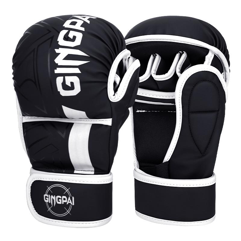 Professional Mma Boxing Gloves Half Finger Sandbag Karate Muay Thai Training Gloves Men Women Thickened Boxing Equipment
