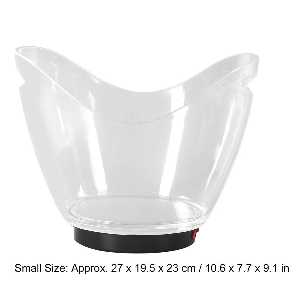LED Ice Bucket Acrylic Wine Bucket Transparent Light Bucket for KTV Party