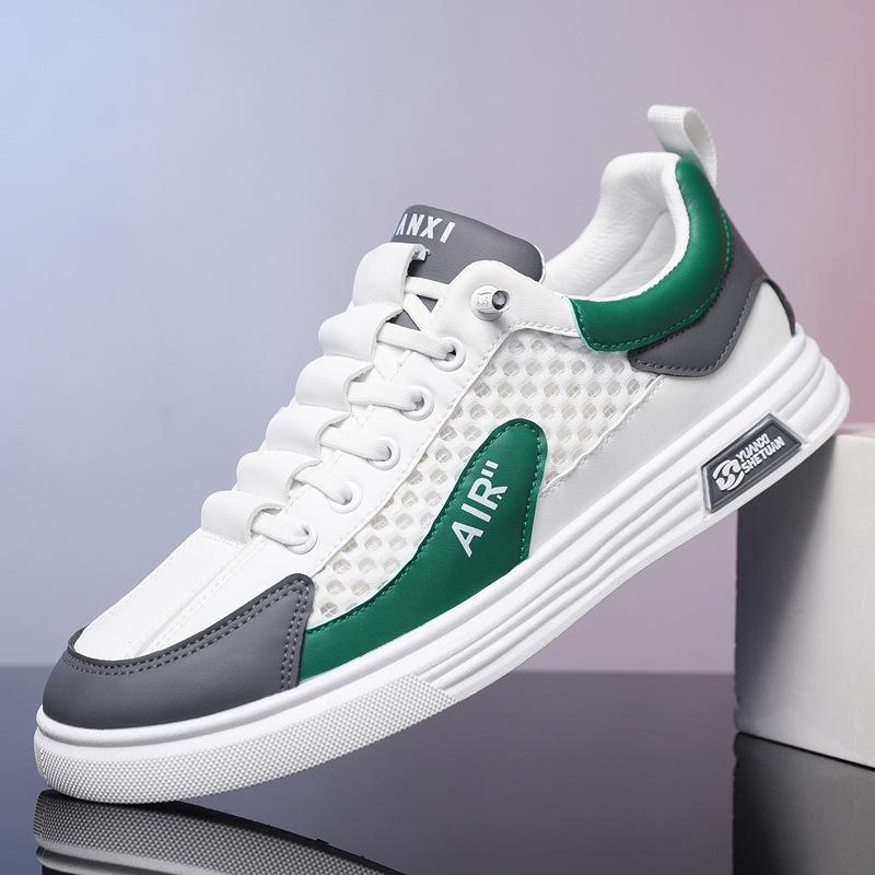 Men s White Mesh Slip-On Casual Shoes 43