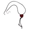 Simple Love Button Black Rope Necklace Female, Autumn And Winter Retro Niche Design Sense Fashion Collarbone Chain