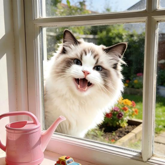 Cute Animal Peeking Window Cling Funny Cat/Dog/Donkey Window Sticker Removable Static Decals for Bedroom