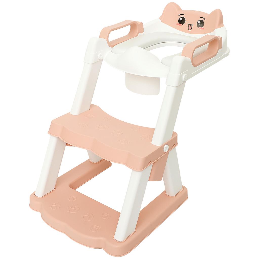 New Foldable Children's Toilet Seat Portable Baby Potty Training Toilet Cushion Toddler Auxiliary Pot Step Stool Urinal