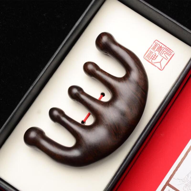 Ebony Wood Meridian Massage Comb