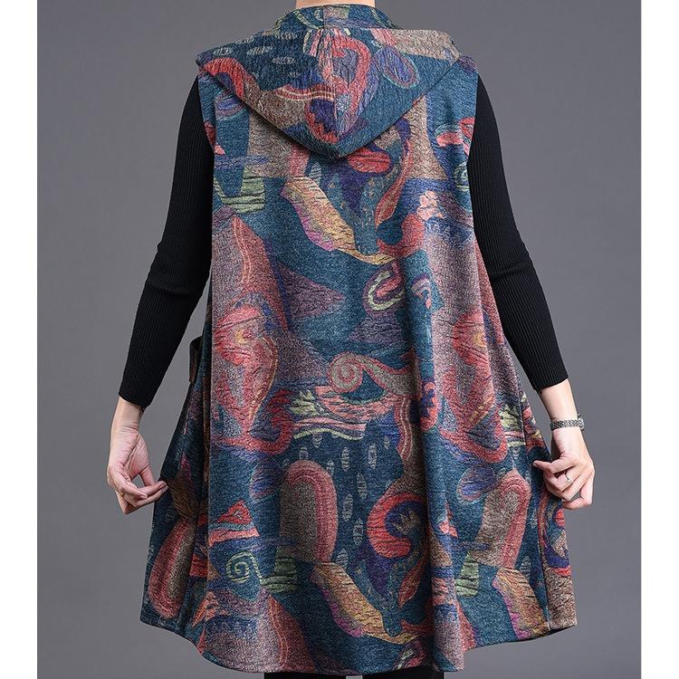 2026 Spring/Autumn New Fashionable Mom's Clothing Plus Size Middle Aged and Elderly Women's Elegant Vest Jacket