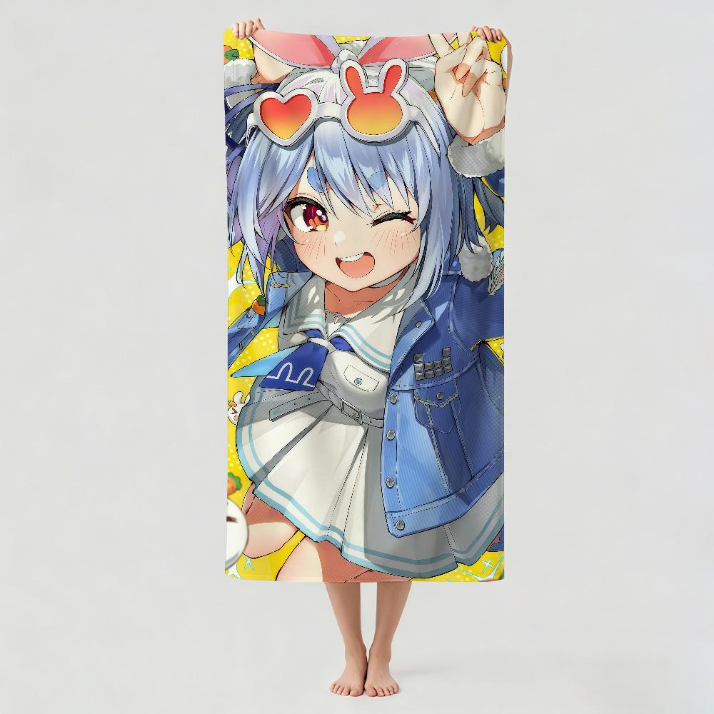 Virtual anchor U-Usada P-Pekora Towel Drying Bath Towel Applicable To Light Swimming Camping Yoga Beach Out